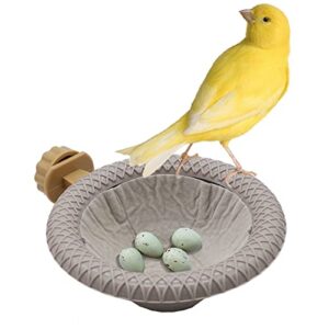 foiburely bird nest canary finch parrot nest with felt (gray)