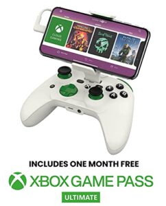 riotpwr mobile cloud gaming controller for ios (xbox edition) – mobile console gaming on your iphone - play cod mobile, apple arcade + more [1 month xbox game pass ultimate included]