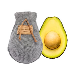 wool avocado's keeper - perfectly ripen avocado - stocking stuffer cradle ripener 5" h ripen your avocado to make salads, avocado toast, sandwich, recipes, great for cooking, baking, gift (mink grey)