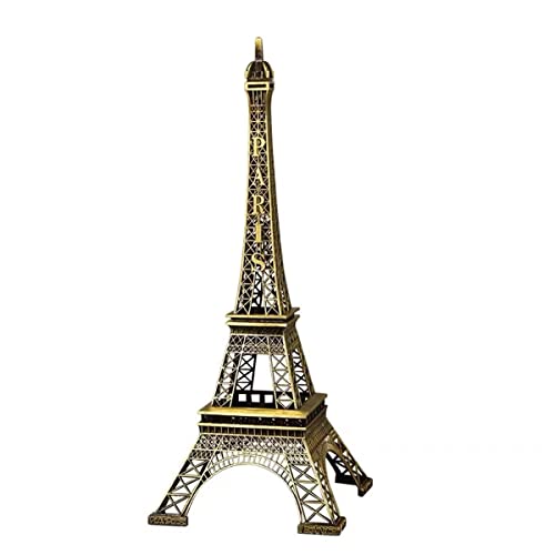 Paris Eiffel Tower Metal Creative Decorative Craft Model Ornament, Cake Decorating, Gift, Party, Jewelry Stand, Home Decor, (2.36" W x 5.9" H.)