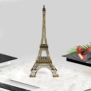 Paris Eiffel Tower Metal Creative Decorative Craft Model Ornament, Cake Decorating, Gift, Party, Jewelry Stand, Home Decor, (2.36" W x 5.9" H.)