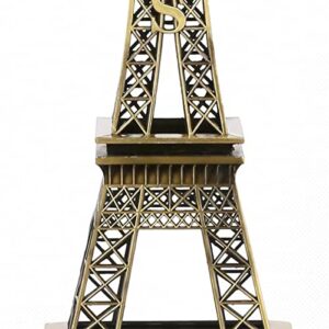 Paris Eiffel Tower Metal Creative Decorative Craft Model Ornament, Cake Decorating, Gift, Party, Jewelry Stand, Home Decor, (2.36" W x 5.9" H.)