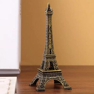 Paris Eiffel Tower Metal Creative Decorative Craft Model Ornament, Cake Decorating, Gift, Party, Jewelry Stand, Home Decor, (2.36" W x 5.9" H.)