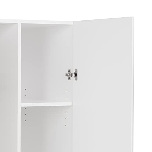 Prepac Elite Wardrobe with Storage, White