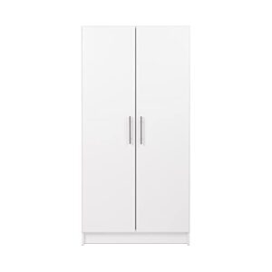 Prepac Elite Wardrobe with Storage, White