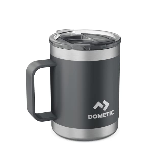 DOMETIC 16 oz Double-Wall, Vacuum Insulated, Stainless Steel Thermo Mug with Sip through Lid, Slate