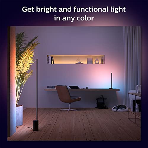 Philips Hue Bridge + Gradient Signe Table Lamp, Compatible with Alexa, Apple HomeKit and Google Assistant, Black