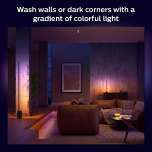 Philips Hue Bridge + Gradient Signe Table Lamp, Compatible with Alexa, Apple HomeKit and Google Assistant, Black