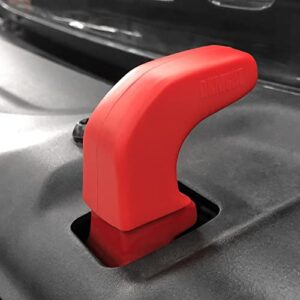 DKMGHT Factory Bumper Tow Hook Covers for Jeep Wrangler JK JL Gladiator TJ, Red Tow Hook Protector Jeep Wrangler Accessories 2007-2022