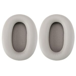 1 pair ear pads replacement compatible with sony wh-1000xm2 mdr-1000x headphone protein leather foam ear cushion earphone accessories grey