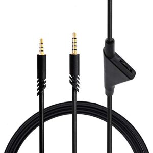 6.6ft aux cable, 3.5mm headphone cable with tuning gear hifi sound auxiliary cables for logitech astro a30, a40, a10 headphone