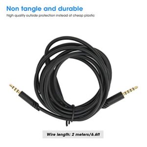 6.6ft Aux Cable, 3.5mm Headphone Cable with Tuning Gear HiFi Sound Auxiliary Cables for Logitech Astro A30, A40, A10 Headphone