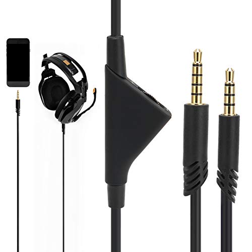 6.6ft Aux Cable, 3.5mm Headphone Cable with Tuning Gear HiFi Sound Auxiliary Cables for Logitech Astro A30, A40, A10 Headphone