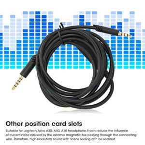 6.6ft Aux Cable, 3.5mm Headphone Cable with Tuning Gear HiFi Sound Auxiliary Cables for Logitech Astro A30, A40, A10 Headphone