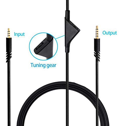 6.6ft Aux Cable, 3.5mm Headphone Cable with Tuning Gear HiFi Sound Auxiliary Cables for Logitech Astro A30, A40, A10 Headphone