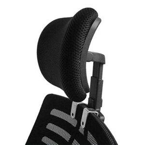 faddare office chair headrest attachment with screw, universal office chair headrest, neck support cushion clip on, elastic sponge head pillow, height & angle adjust upholstered(3cm)