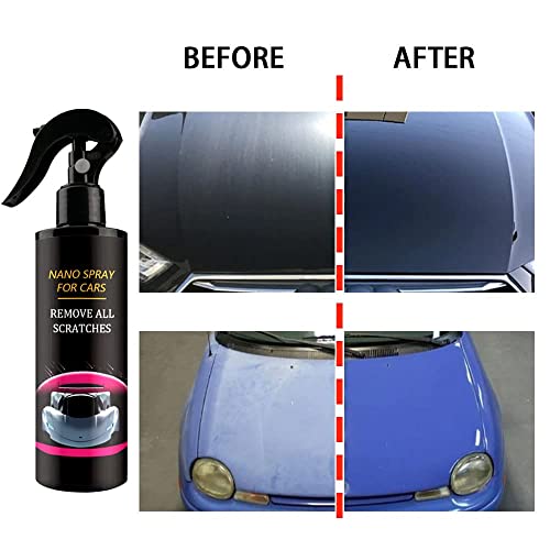 Ginotech Car Scratch Repair Nano Spray, Car Nano Scratch Removal Spray, Fast Repair Scratches Nano Car Scratch Repairing Polish Spray for All Car Body (120ML,1PCS)