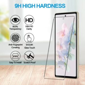 [3-Pack] LYWHL for Google Pixel 7 5G Screen Protector, 9H Hardness HD Clear Tempered Glass Film for Pixel 7 5G 2022 [Fingerprint Unlock Compatible], Anti Scratch Bubble Free (Not for Pixel 7 Pro)