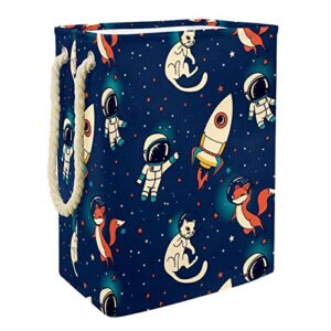laundry hamper astronaut and cosmic pattern collapsible laundry baskets firm washing bin clothes storage organization for bathroom bedroom dorm