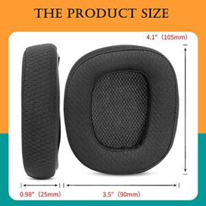 TaiZiChangQin Ear Pads Ear Cushions Mic Foam Kit Earpads Replacement Compatible with Logitech G430 G431 G432 G433 G332 Headphone ( Upgrade Fabric )