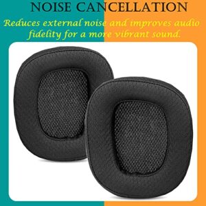 TaiZiChangQin Ear Pads Ear Cushions Mic Foam Kit Earpads Replacement Compatible with Logitech G430 G431 G432 G433 G332 Headphone ( Upgrade Fabric )