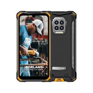 dorland ex-08 4g rugged smartphone, cell phone industrial intrinsically safe outdoor unlocked dual sim 8gb+128gb 5" fhd screen android 9.0 ip68 waterproof explosion proof, black