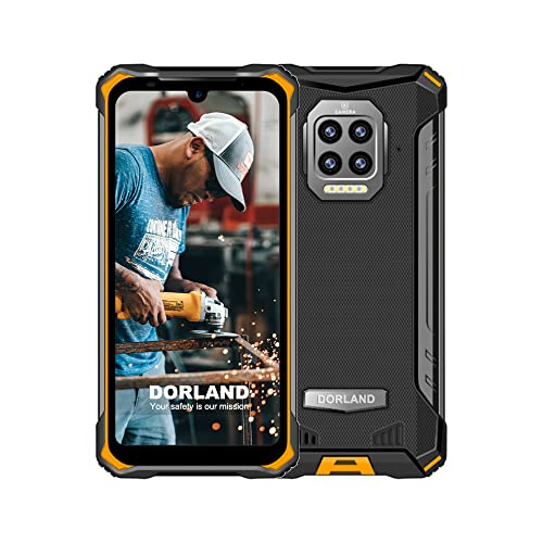 DORLAND EX-08 4G Rugged Smartphone, Cell Phone Industrial Intrinsically Safe Outdoor Unlocked Dual SIM 8GB+128GB 5" FHD Screen Android 9.0 IP68 Waterproof Explosion Proof, Black