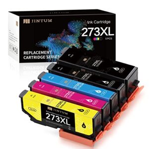 jintum 273xl remanufactured ink cartridges replacement for epson 273xl 273 ink cartridges for use with expression xp-620 xp-610 xp-600 xp-820 xp-810 xp-800 xp-520 printer (5-pack)