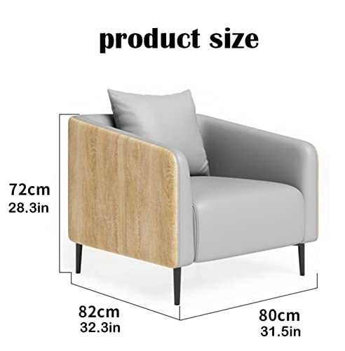 Sofa Couch Faux Leather Living Room Sofa with Throw Pillows Breathable Fabric Sofa Couch Carbon Steel Support Legs High Density High Rebound Sponge Cushions for Living Room Office