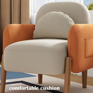 Sofa Couch Solid Wood Frame Breathable Flannelette Fabric Sofa Couch Modern Living Room Sofa with Throw Pillows Comfortable High Rebound Sponge Cushions for Living Room Bedroom Office