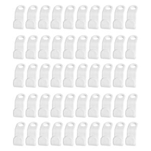 tjlss 50pcs durable mini vertical arrangement for closet heavy duty rack holder clothes hanger connector hook (color : white, size : one size)