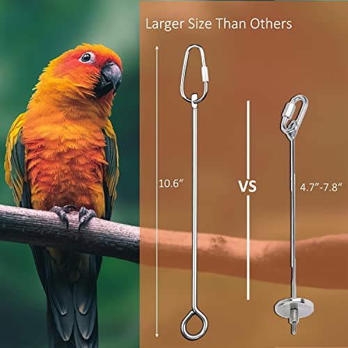 Bird Cage Food Holder Parrot Fruit Vegetable Skewer Bird Cage Feeder Foraging Toy for Parakeet Budgie Macaw