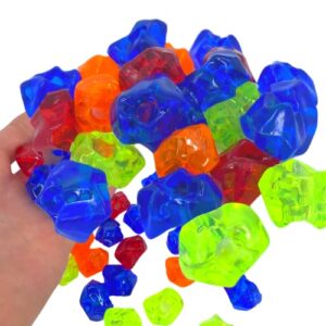 bonka bird toys 3803 pk24 acrylic meteors foot talon craft part bird toys colored drilled plastic asteroid comet rocks cockatiel conures amazons