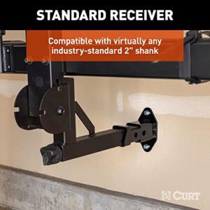 CURT 45069 Hitch Accessory Wall Mount, 2-Inch Receiver Black