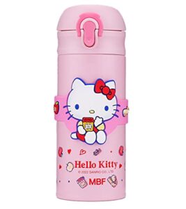 hello kitty stainless steel insulated water bottle 350ml - pink