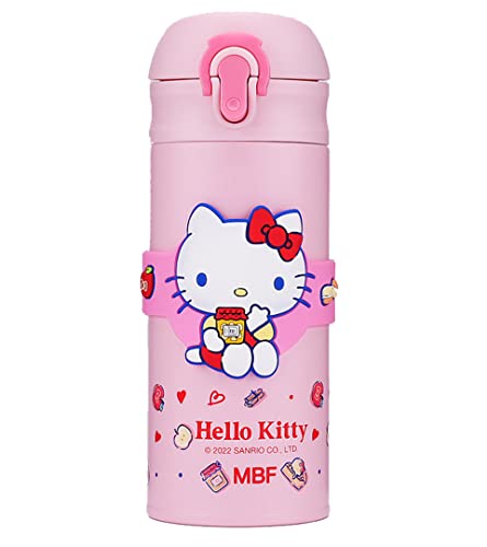 Hello Kitty Stainless Steel Insulated Water Bottle 350ml - Pink