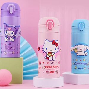 Hello Kitty Stainless Steel Insulated Water Bottle 350ml - Pink