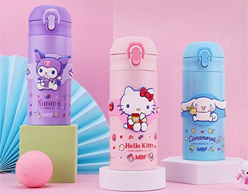 Hello Kitty Stainless Steel Insulated Water Bottle 350ml - Pink