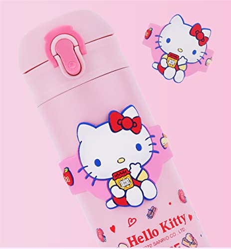 Hello Kitty Stainless Steel Insulated Water Bottle 350ml - Pink