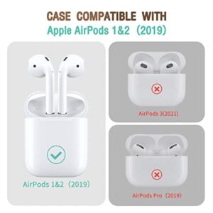 3PACK Cute Cover for Airpod Case 2nd Generation, Funny Goldfish+Rainbow Candy+Chocolate Food Protective Cases, Kawaii Cartoon Soft Silicone Design for Apple Air Pod 2/1 Women Girls Boys with Keychain