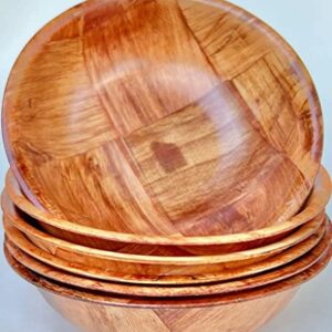 United Brands USA Wood Wooden Salad Bowl Set (6 inches)