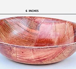 United Brands USA Wood Wooden Salad Bowl Set (6 inches)