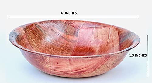 United Brands USA Wood Wooden Salad Bowl Set (6 inches)