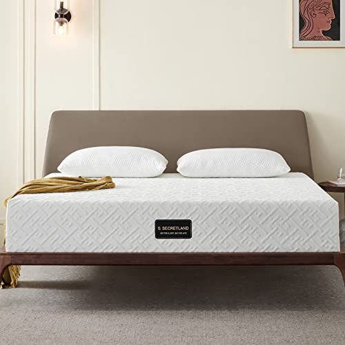 King Mattress,SSECRETLAND Upgrade 12 Inch Gel Memory Foam Mattress in a Box,Comfortable and Breathable Mattress for Sleep Relief,Ultimate Motion Isolation,Fiberglass Free,Plush