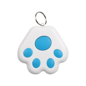 shtain 2pcs gps tracking tags, wireless bluetooth waterproof pet tracker, gps keychain tracker, gps pet tags animal tracker, anti-lost tag alarms for kids pets cats dogs backpacks red/sky blue