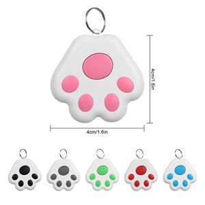 shtain 2Pcs GPS Tracking Tags, Wireless Bluetooth Waterproof Pet Tracker, GPS Keychain Tracker, GPS Pet Tags Animal Tracker, Anti-Lost Tag Alarms for Kids Pets Cats Dogs Backpacks Red/Sky Blue