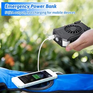 HandFun 10000mAh Portable Waist Clip Fan & 5000mAh Oscillating Stroller Fan