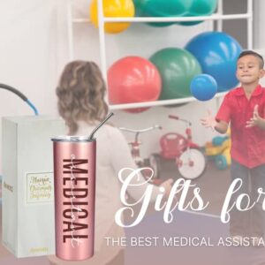 Onebttl Medical Assistant Gifts for Wowen, Gifts for Medical Assistant on Medical Assistant Week, Birthday and Christmas, 20oz Insulated Stainless Steel Tumbler - Medical Assistant