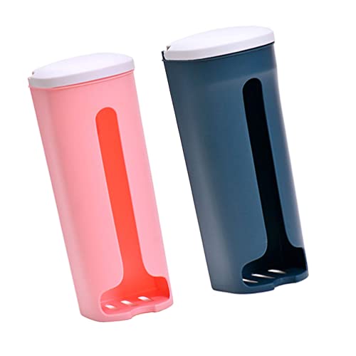 CALLARON Grocery Bag Holder Trash Bag Dispenser Plastic Garbage Bag Holders Plastic Waste Bag Saver Kitchen Trash Bag Dispenser Grocery Bags Wall Mount Storage 2pcs Pocket Protector Pocket Protector