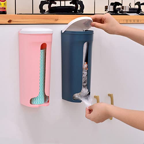 CALLARON Grocery Bag Holder Trash Bag Dispenser Plastic Garbage Bag Holders Plastic Waste Bag Saver Kitchen Trash Bag Dispenser Grocery Bags Wall Mount Storage 2pcs Pocket Protector Pocket Protector